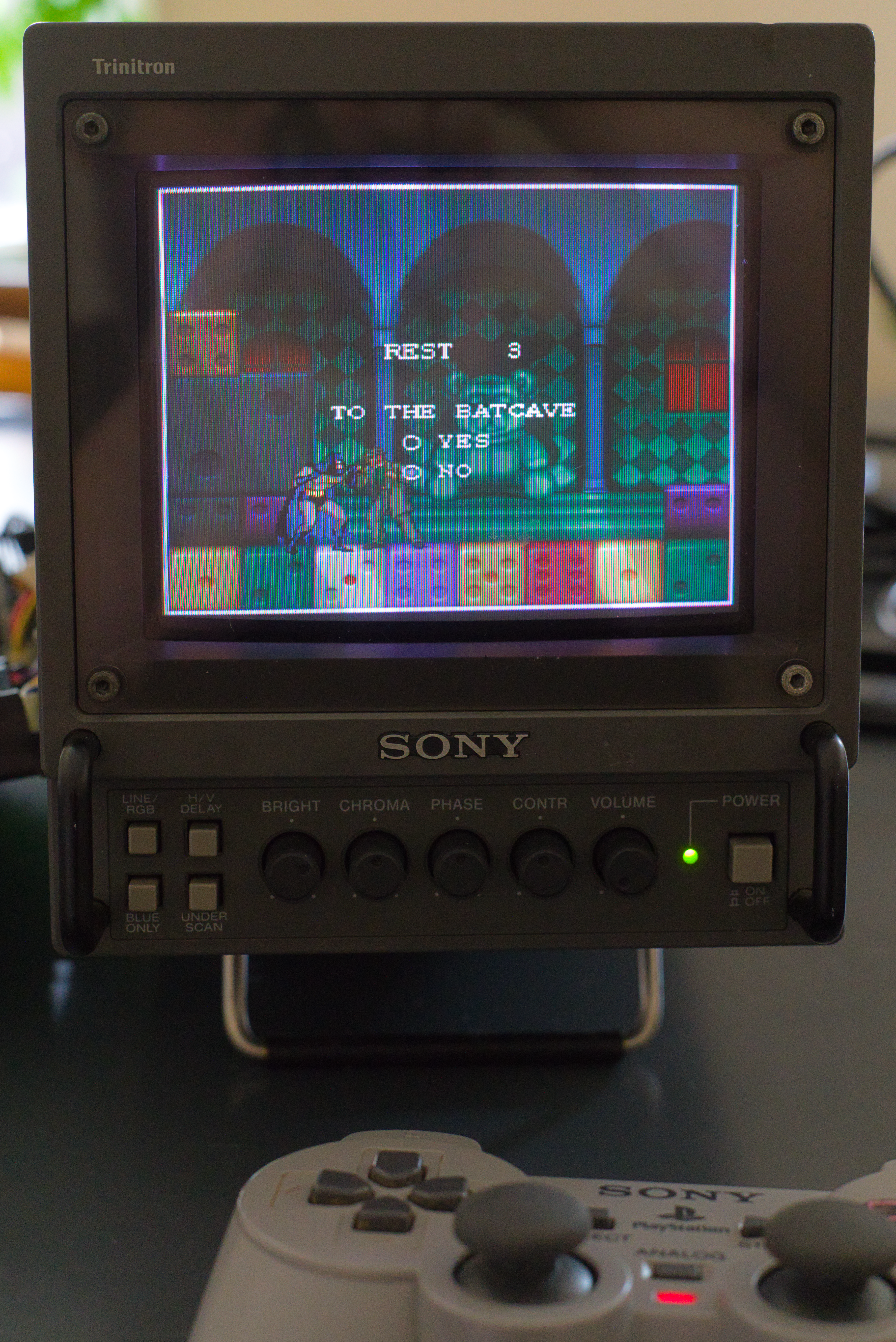 Finished adjustment of PVM playing games.
