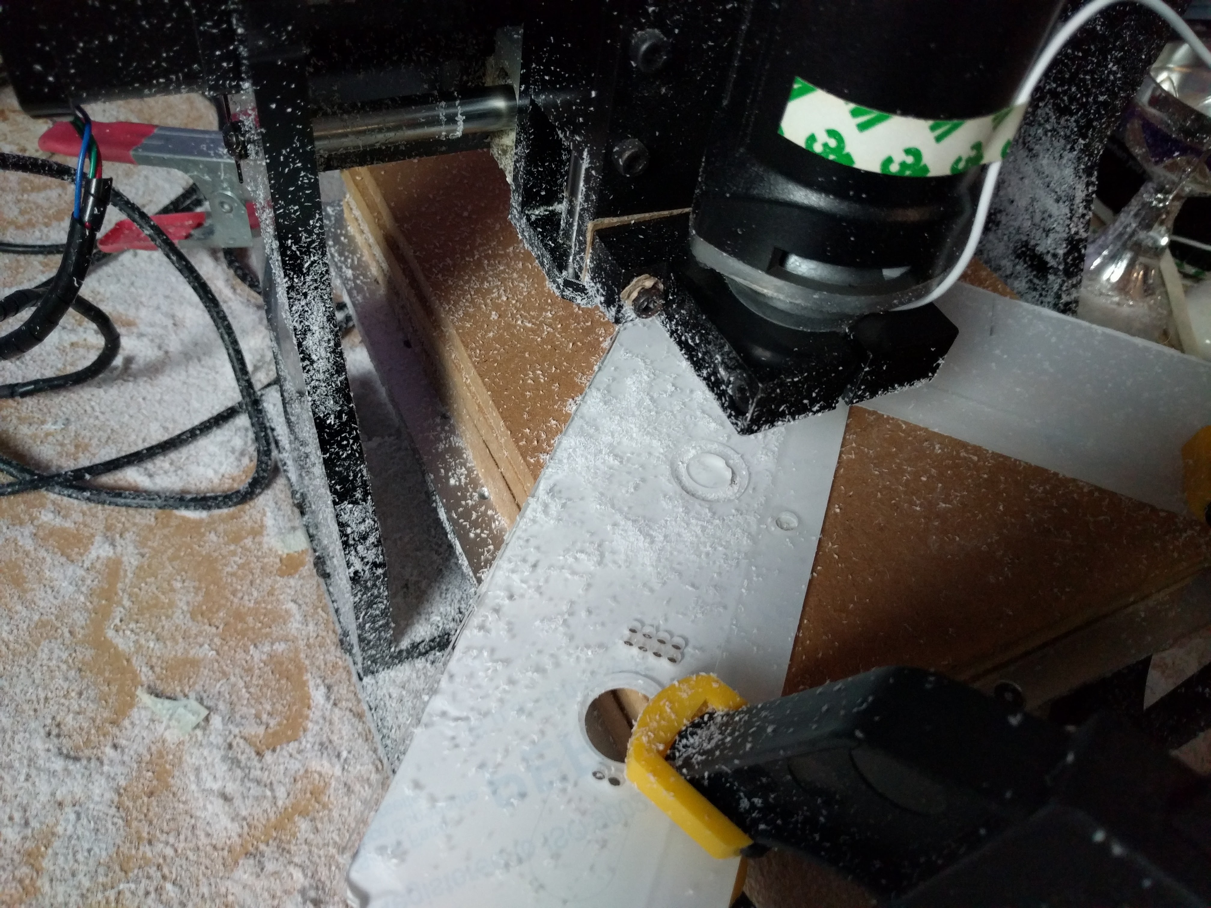 Having to mess around with toolpaths and roating the work piece to make it work.