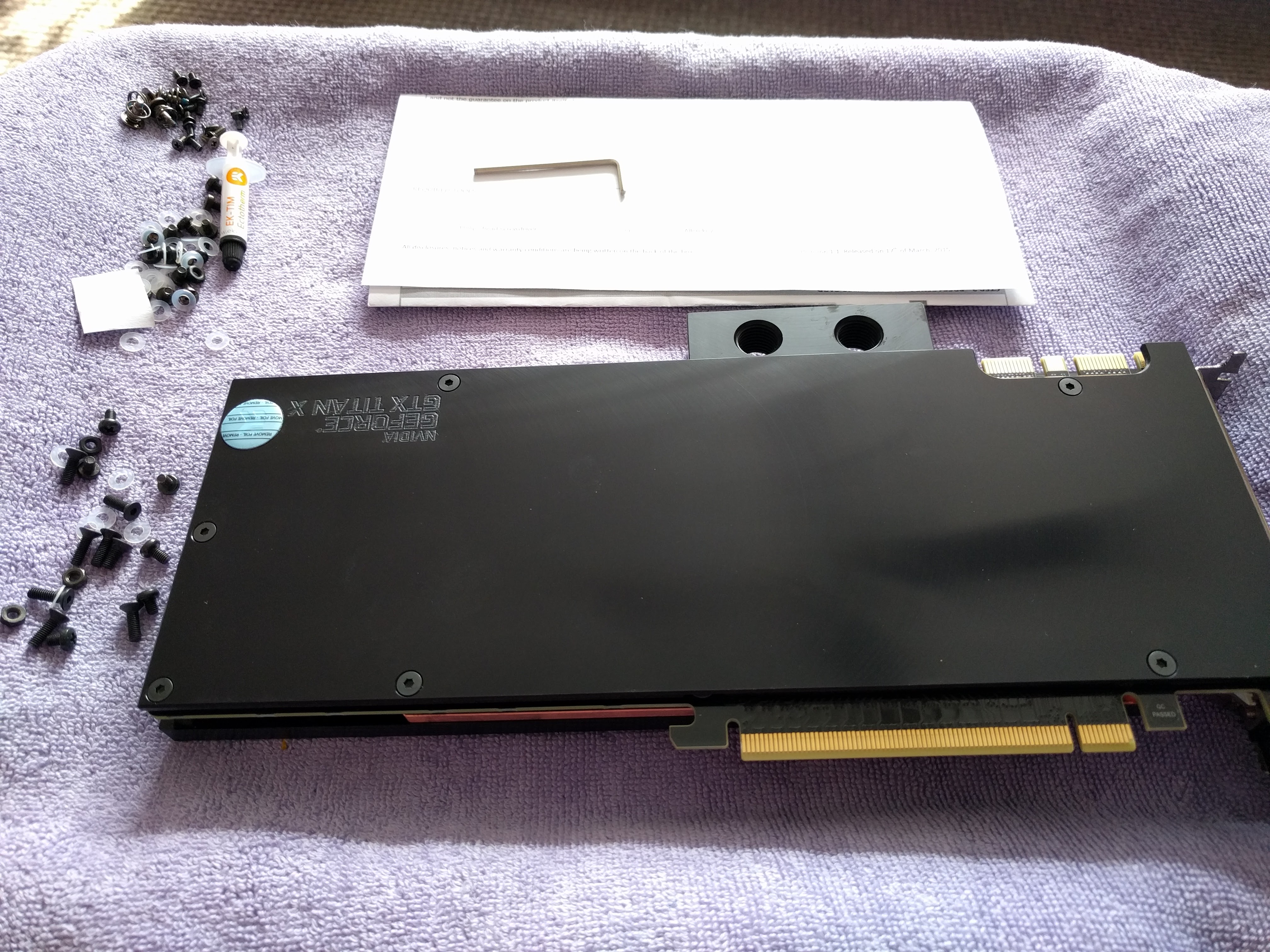 Adding GPU waterblocks.