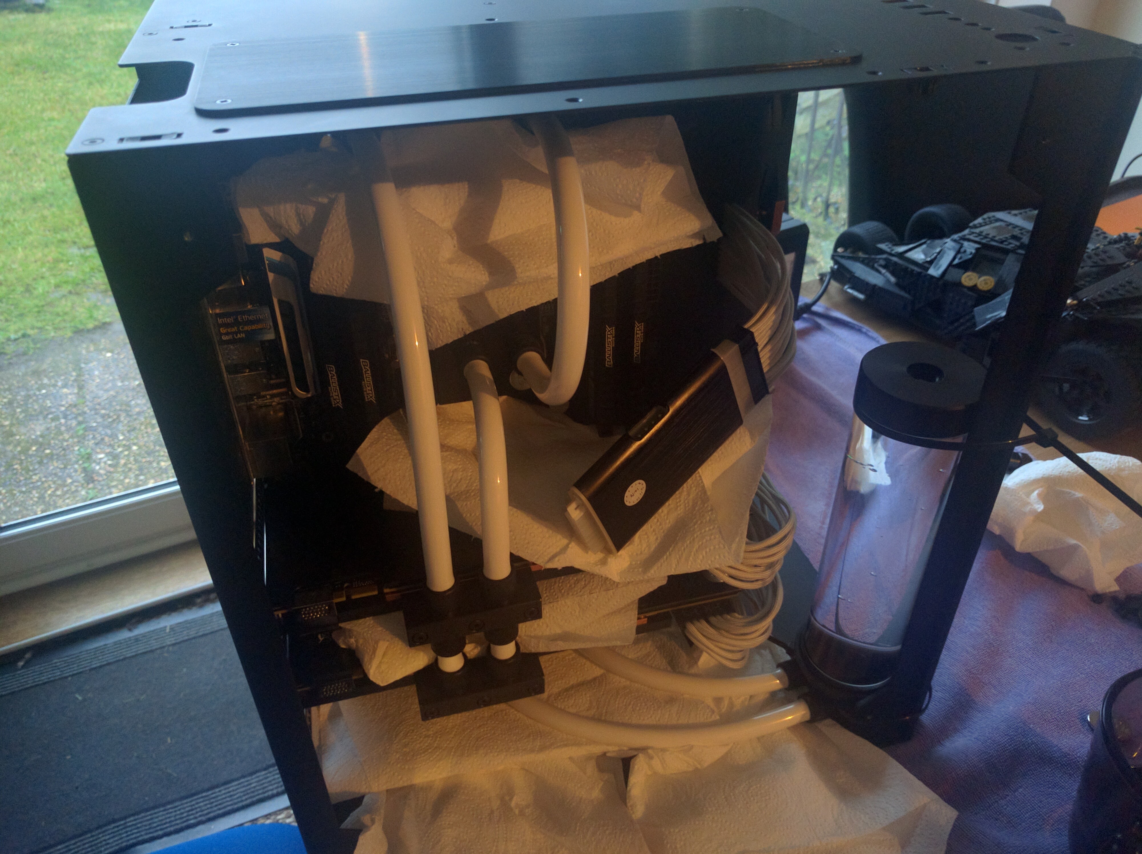 leak test of water loop.