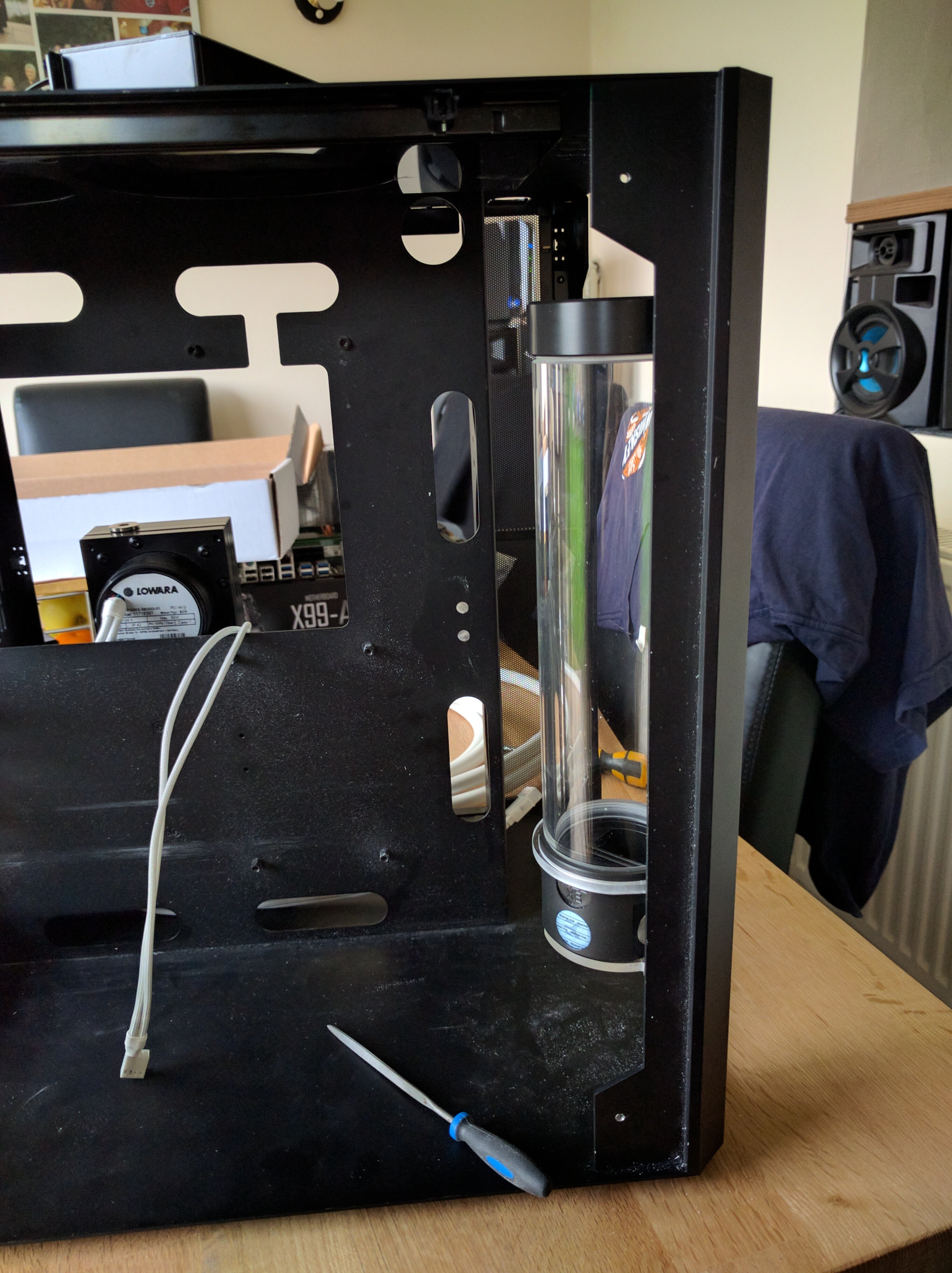 Resevoir mount test fit, with resevoir installed.